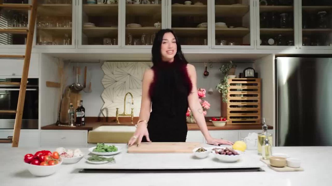 Dua Lipa Makes Roasted Sea Bass Dinner _ Now Serving _ Vogue